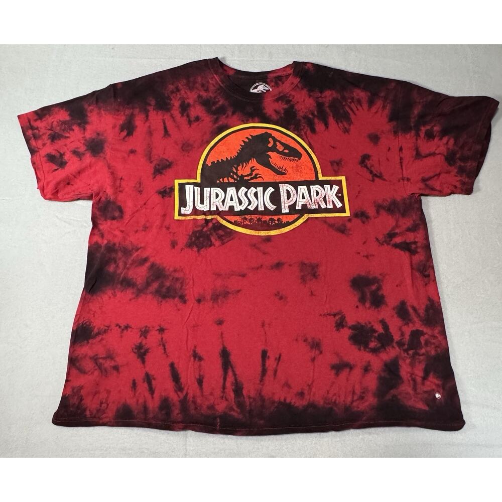 Universal Studios Jurassic Park T-Shirt Classic Logo Tye Dye XXL